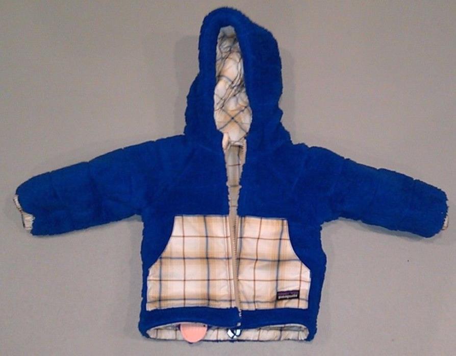 NWT Patagonia Reversible Tribbles Winter Jacket Coat Fleece Baby Infant Boys 6M