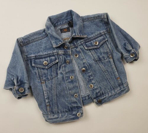 Route 66 Boys 12 Months Blue Denim Jean Jacket Snap Button 100% Cotton 