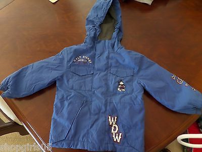 BOYS DISNEY MICKEY MOUSE BLUE ZIP UP HOODIE JACKET SIZE XXS