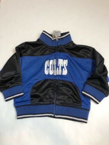 Nfl Indianapolis Colts Baby Track Jacket Size 12 Months Blue Zip Up Football