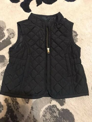 EUC Old Navy Baby Girl 12/18m Black Thin Quilted Fashion Vest