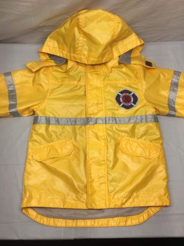 Fireman Yellow Raincoat Jacket Carters Size 5/6