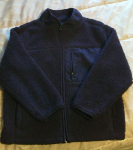Faded Glory Boys Kids Toddler Sz  (6-7)  Zip Up Jacket Navy Blue 100% Polyester
