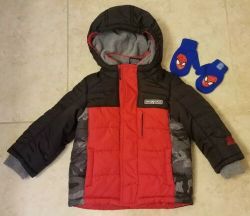 ZeroXPosur Toddler Boys Winter Jacket Red Black Grey Camo Sz 24 Months