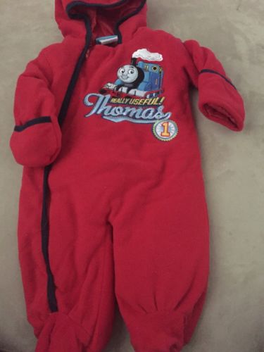 New Infant Boys Thomas & Friends Plush Infant baby Snowsuit  3-6 Months