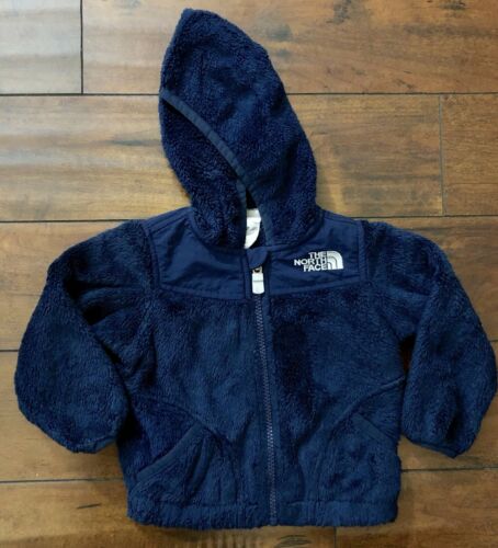 The North Face Toddler Full Zip Fleece Jacket, Size 6-12 Months, Blue, EUC