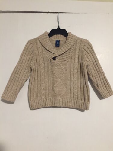 Old Navy Infant Boys Size 12-18 Months Sweater Color Oatmeal Heather
