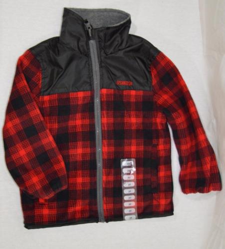 Genuine Kids Oshkosh  Bgosh Toddler Boy Light Jacket Coat Reversible NWOT #P167