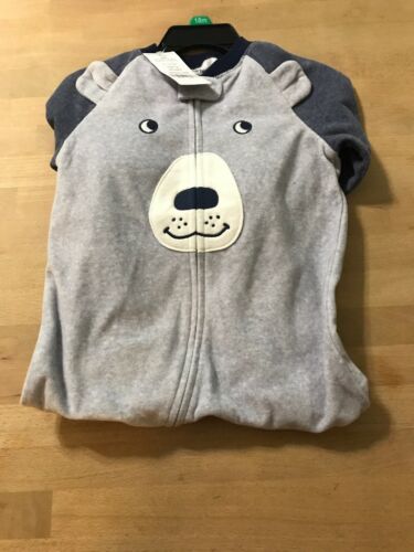 Carter’s Toddler Baby Boys 18 Month Fleece Footed Sleeper Blue NWT