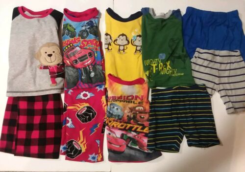 Boy's Pajama Mix n Match Lot of 10 size 3T Pajamas. 2 Pairs. Fast Shipping