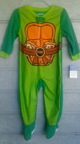 TMNT Boys Pajamas 24M PJ's Ninja Sleeper Teenage Mutant Ninja Turtles