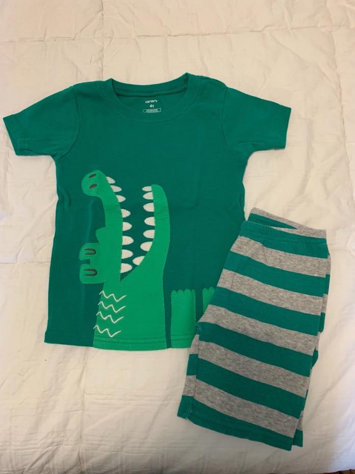 *Carters* Boys Alligator Pajamas (2 piece) Size 4T