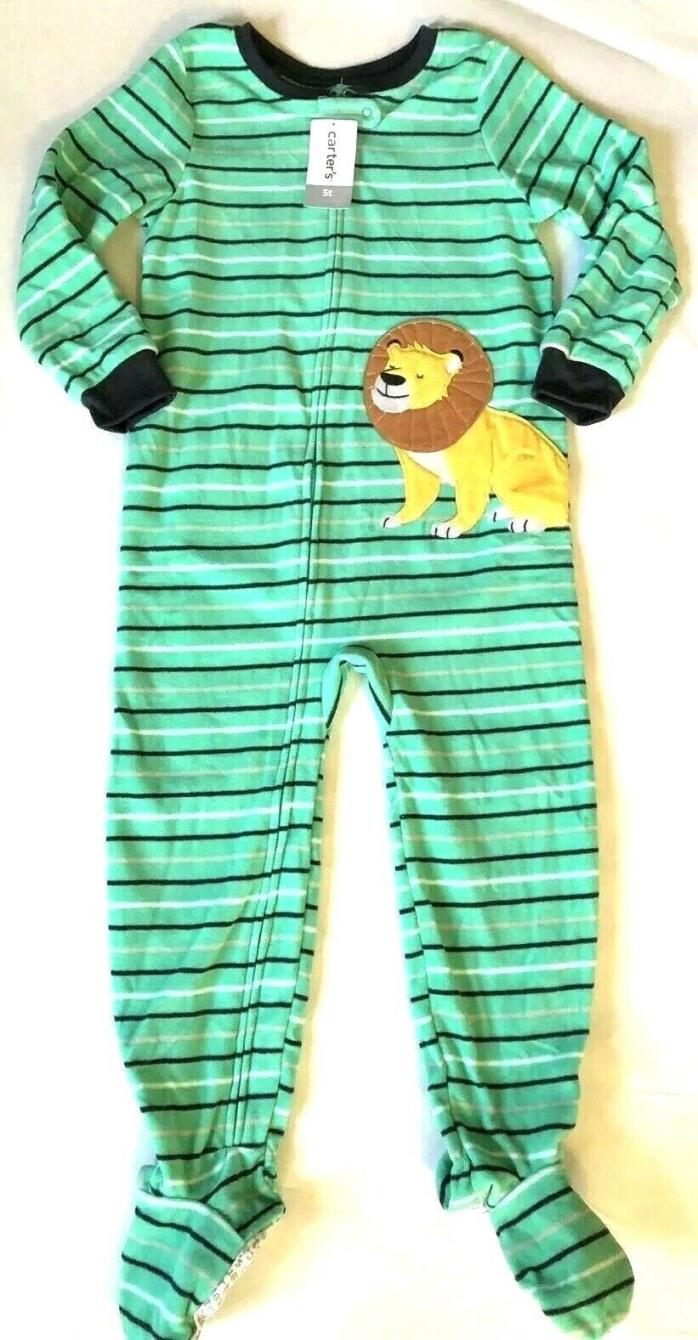 NEW $20 CARTER’S Footed Fleece Pajamas Boys Size 5t