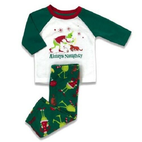 Dr. Seuss The Grinch Who Stole Christmas infant Pajama Set always naughty