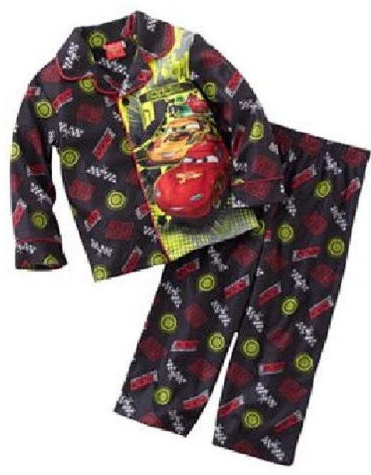 NWT-Disney- CARS FLANNEL Pajama PJ'S Sleepwear Set 2PCS