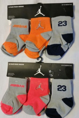 2 Packages 12 Pair Total Jordan Socks