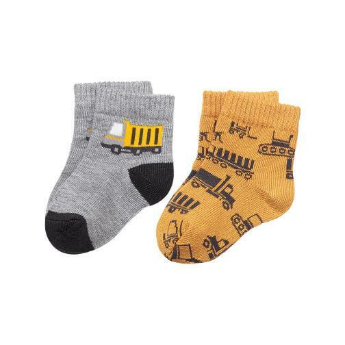 NWT!  GYMBOREE TRUCK AND DIGGERS BOYS SOCKS - SIZE 3-6 MONTHS