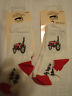 FOR BARE FEET ORIGINALS Baby Boys Infant Size 0-12 Month Tractor Socks NWT