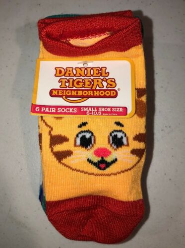 Daniel Tigers Neighborhood Boys 6 Pack Socks (Toddler) Small Shoe Size NWT LBB76