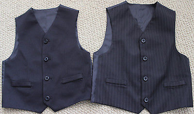 Pinstripe Reversible Vest Suit 4 4T Wedding 1st Communion Photos NWT