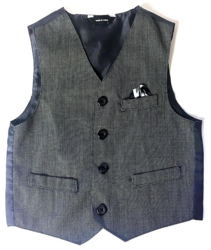 Toddler Boy 3T Suit Vest Dark Gray