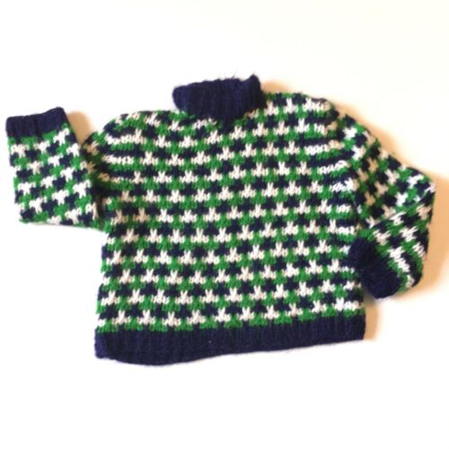 Vtg Marshall Field Co Sweater 4t Toddler Boy Soft Chunky Knit Italy Mock Neck