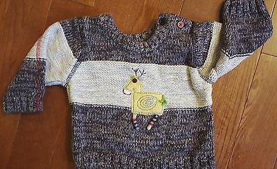 Boy Size 6 Month Lullaby Club Reindeer Sweater