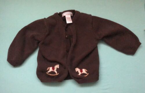 Janie And Jack Sweater Horse Holiday 6-12 Months