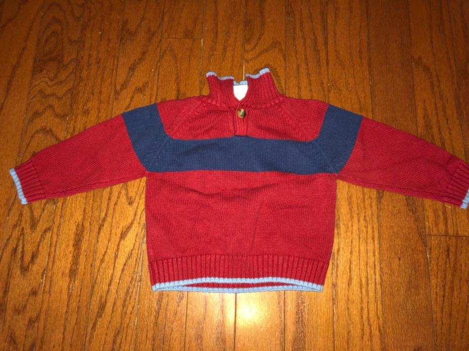 Baby Toddler boy Gymboree Football red football sweater 18-24 months
