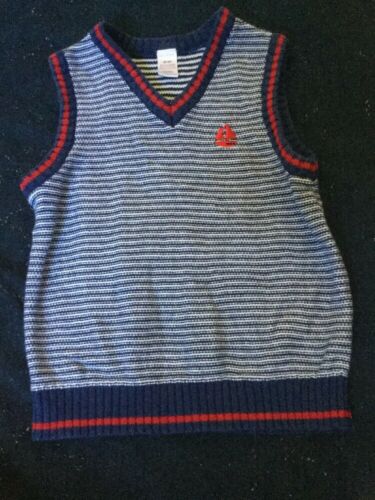 George Boys Blue Knit Sweater Vest Size 4T