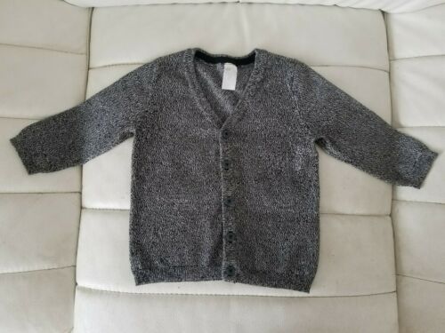 H&M Baby Boy Knit Button Down Sweater Cardigan Long Sleeve Sz 12-18 Mos