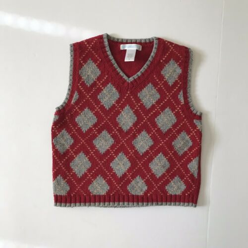 Janie And Jack Knitted Vest Holidays Seson Boys Toddler Size 3t Preowned