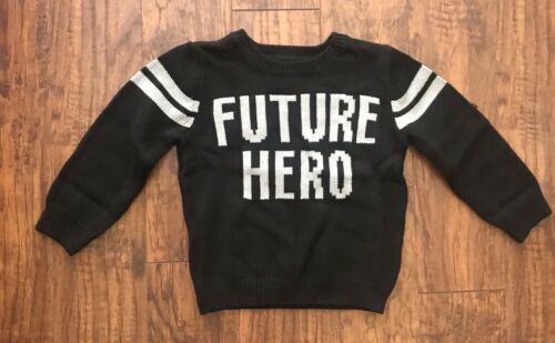 Gymboree Toddler Boys Black Future Hero Sweater Size 2T NWT