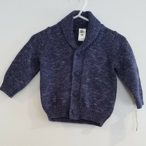 New! Baby B'gosh 9 Month Boys Navy Blue Cardigan Sweater Dressy Hipster Easter