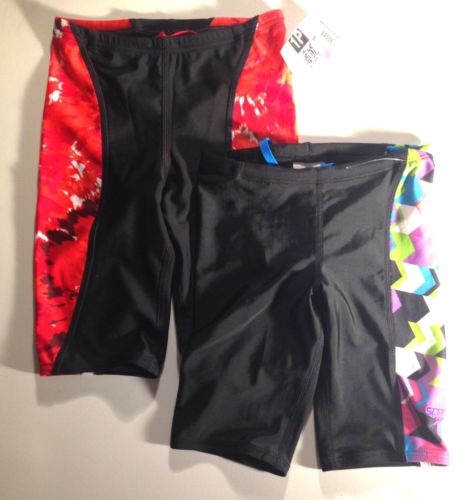 2 Pairs Kids Toddler Boys Speedo Swimwear Black Swim Trunks 24M