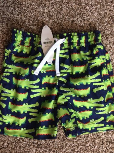 J Khaki 3T NEW Swimsuit Bathing Suit Trunks Boy Crocodile