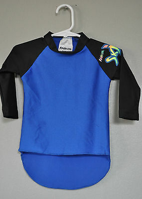 RADICOOL Rash Guard SPF UPF Swimwear Toddler Blue Hi Low Surf Top Shirt - size 1