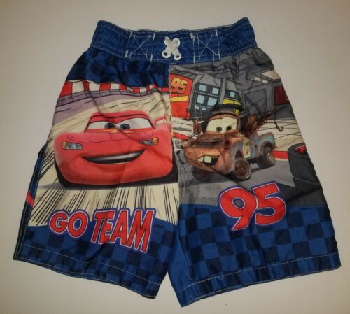 Disney Pixar Cars Lightning McQueen Mater Boys Swim Trunks Size 3T