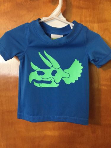 NWT - Infant Boys, Crazy 8, Blue & Green Swim Shirt, 6-12 Months