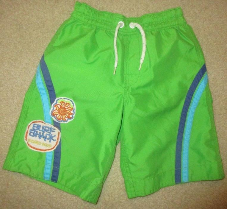 GAP Kids 5 5T Toddler Boy Green Swim Suit Trucks Shorts