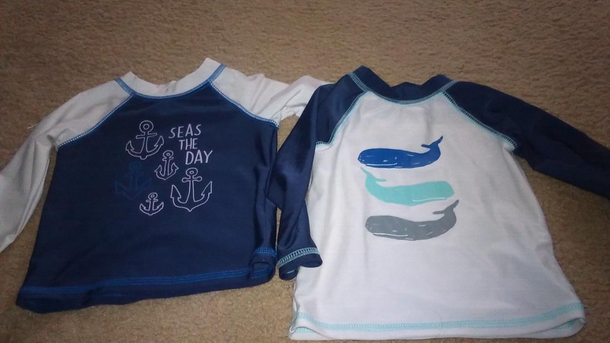 Cat & Jack Rash Guards Size 3-6 months