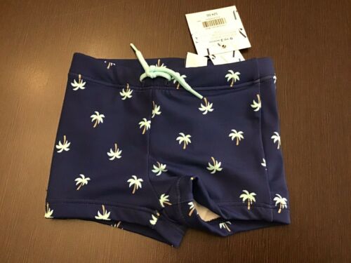 Janie And Jack 0-3 Months Boy Swim Trunks New NWT Palm Trees