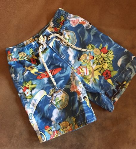 Baby Gap 18-24months Swim Trunks Shorts Multicolor Surfing Print