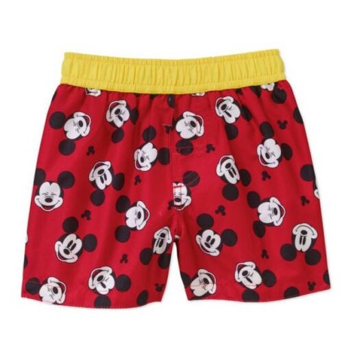Infant Boys Disney Mickey  Mouse Red Mickey Mouse  Swim Trunks 3-6 Months