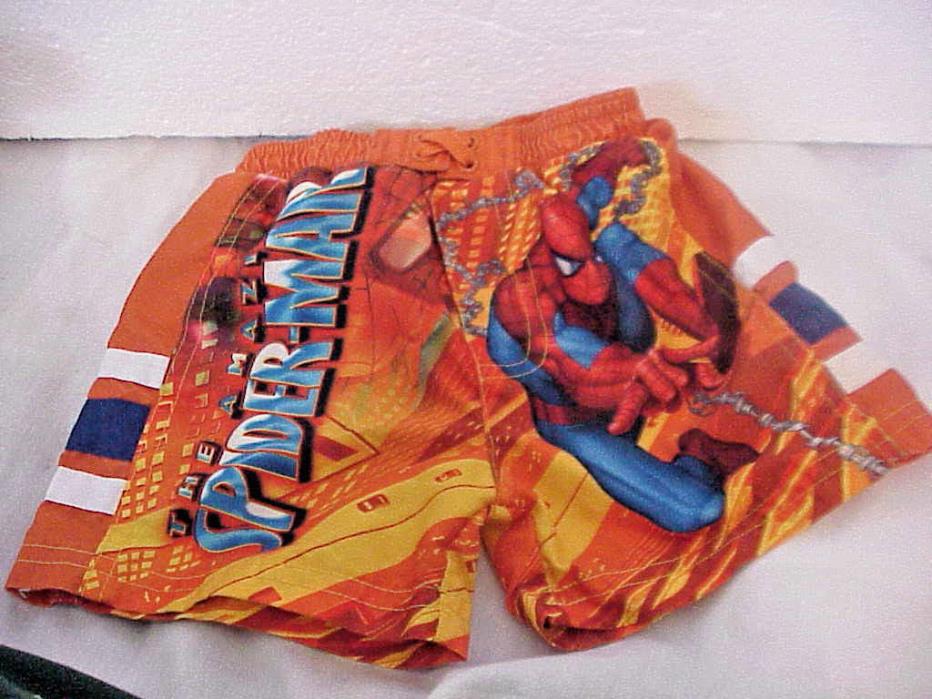 BOY'S SIZE  18 MONTHS SPIDERMAN SWIM TRUNKS SWIMWEAR 2008