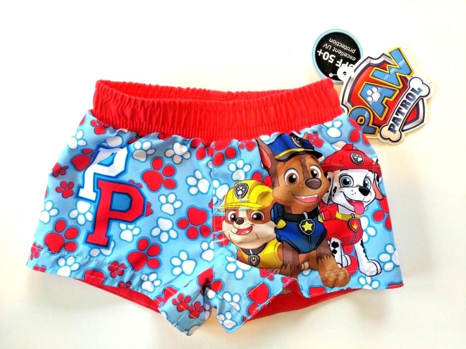 Boys Paw Patrol  0-3 months Swim Trunks baby boys upf 50+ Nickelodeon New infant