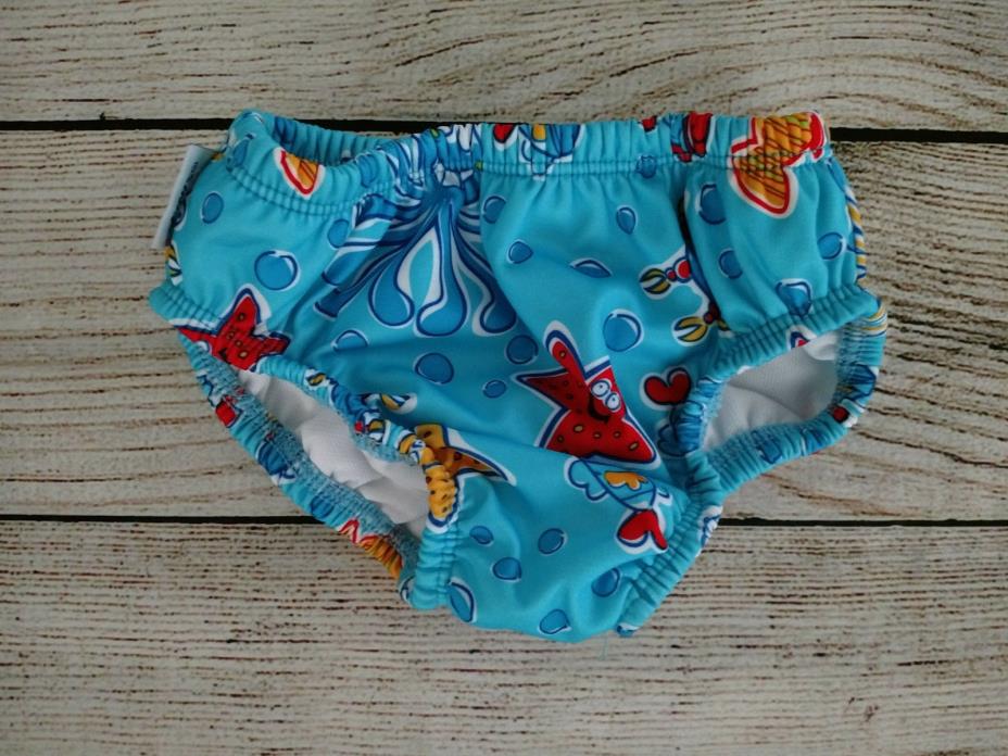 FINIS Infant Blue Swim Diaper Size XL (18-24 months) Swim Suit Trunks Baby EUC
