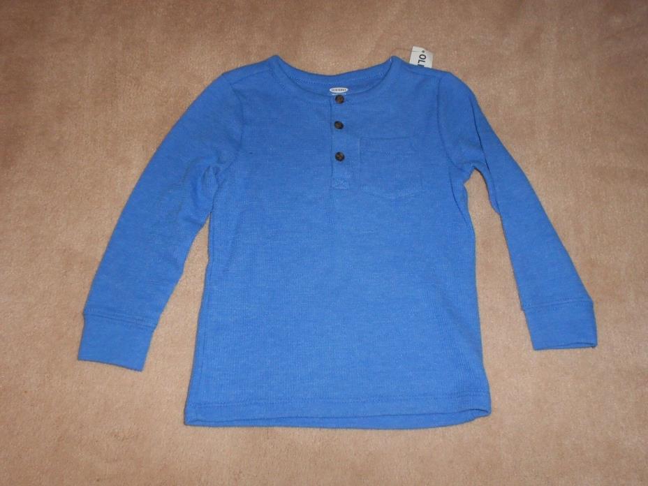NEW, TODDLER BOYS OLD NAVY LONG SLEEVE THERMAL TEE, SIZE 2T