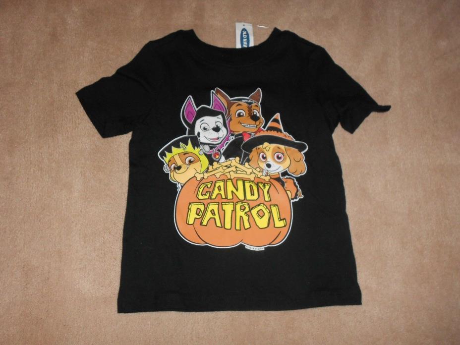 NEW, TODDLER BOYS PAW PATROL HALLOWEEN TEE, SIZE 2T