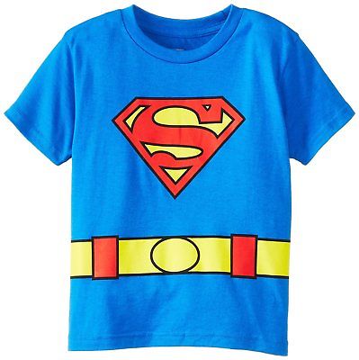 Authentic DC COMICS Superman Classic Costume Caped Toddler T-Shirt 4T NEW